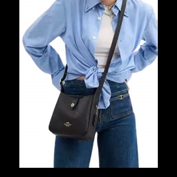 Coach Hadley Mini Crossbody Black with Gold Hardware - Picture 11 of 12